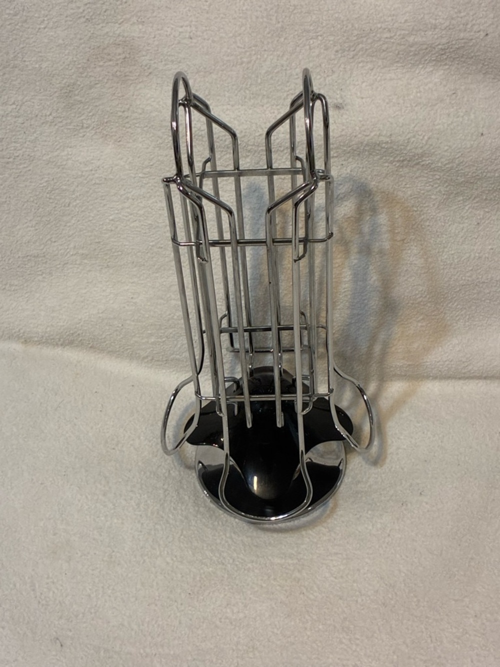 Prepara Chrome Capsule Coffee Pod Holder - Black Base
